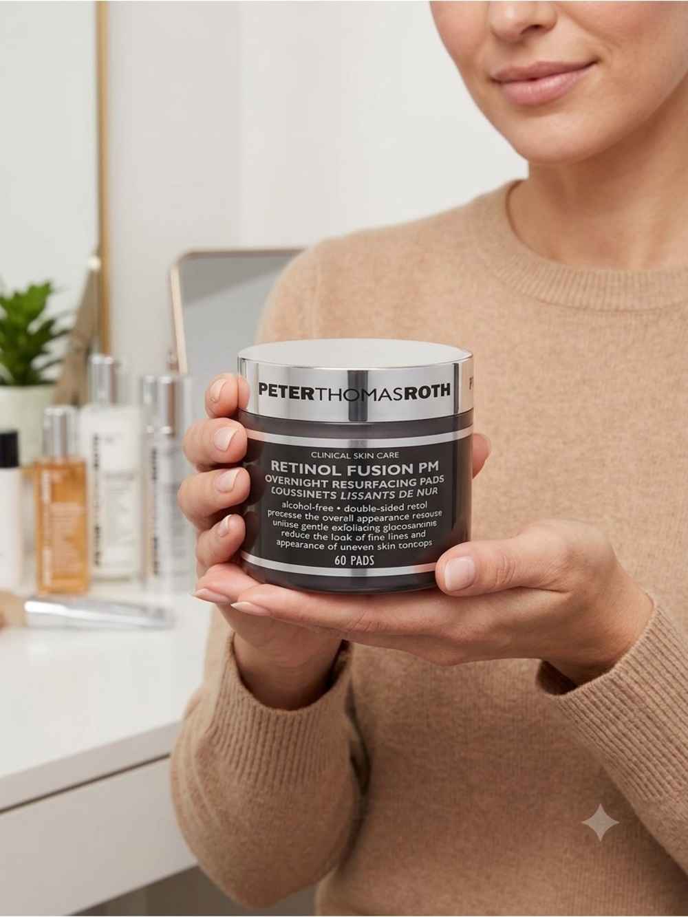 Peter Thomas Roth Retinol Fusion PM Pads - Silver & Black